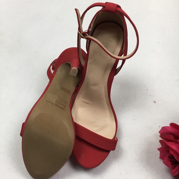 CHARLOTTE RUSSE HIGH HEELS ANKLE STRAPS SZ 6 - Picture 10 of 14